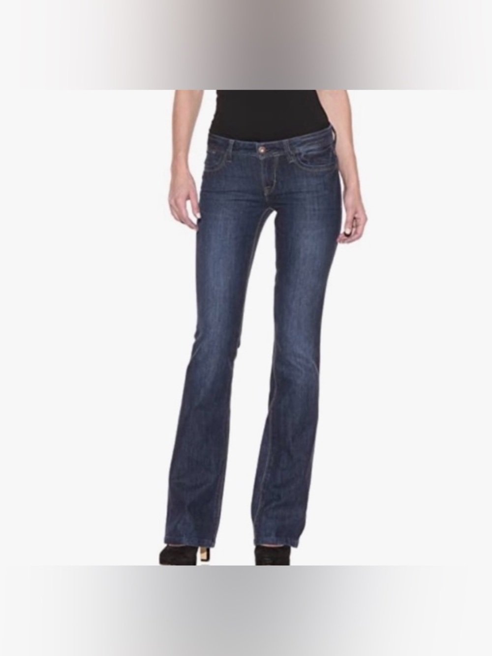 DL1961 Milano Boot Dark Blue Denim Jeans 4WAY Stretch Size 28 Low Rise Western